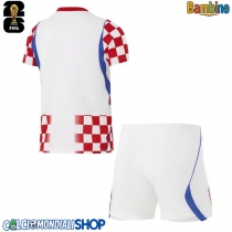 Maglie da calcio Croazia Prima Maglia Bambino Mondiali 2026  Manica Corta (+ Pantaloni corti)
